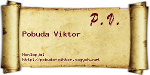 Pobuda Viktor névjegykártya